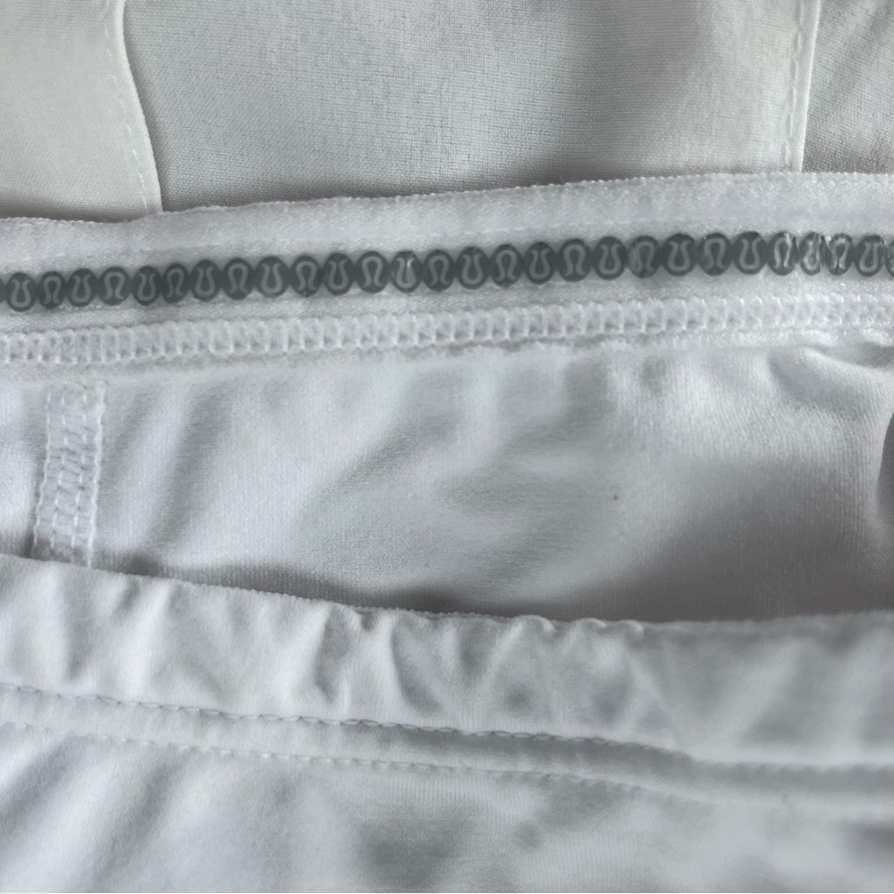 Lululemon Pace Rival pleated Skirt/Skort White Size 10 - Picture 5 of 7